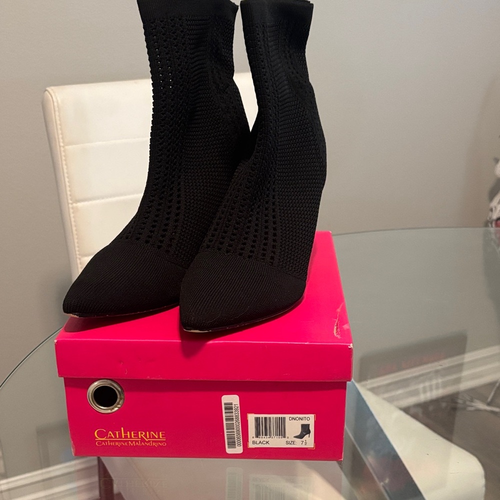 Catherines Black Heeled Boots